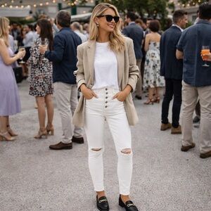 Veronica Beard button fly jeans